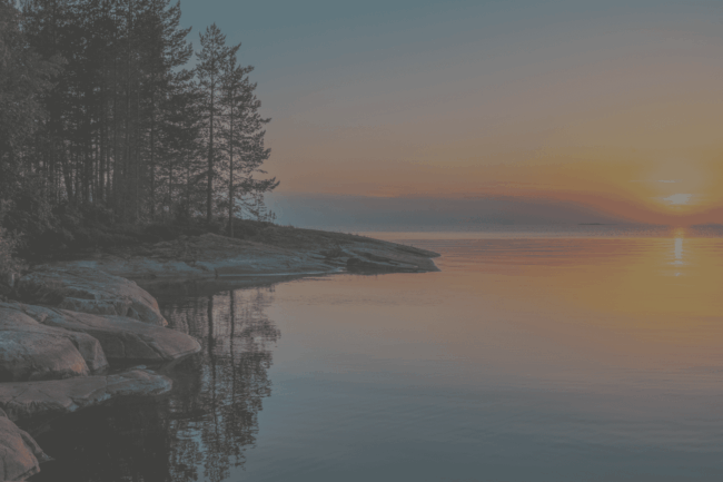 Sonnenuntergang am See