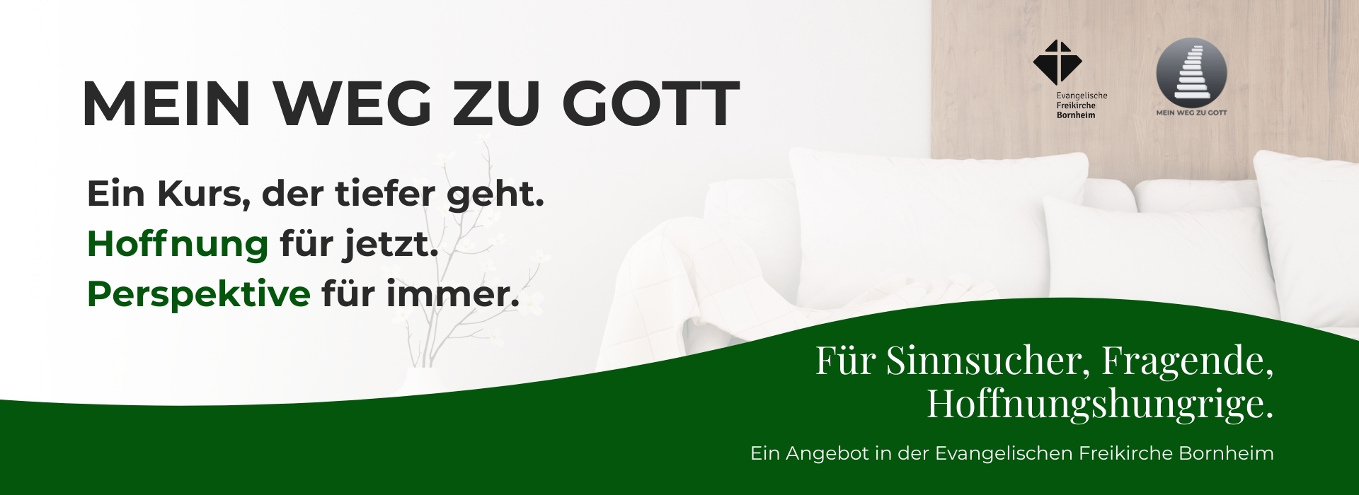 Headerbild zum Kursangebot von Mein Weg zu Gott in der EFB
